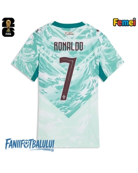 Portugalia Cristiano Ronaldo #7 Echipament de Fotbal Replică Mondial 2026 Femei Deplasare